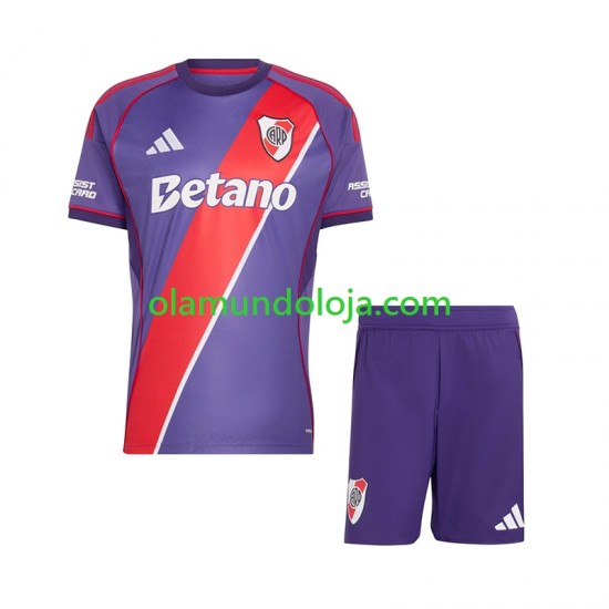 Camisola CA River Plate Criança Equipamento Terceiro 2026-2027 Manga Curta